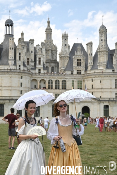 Inaugaration du passage  de la Route équestre européenne d Artagnan par le château de Chambord