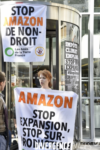 Blocage d AMAZON. Action pour une justice climatique et sociale. Désobéissance civile en lutte contre l effondrement écologique et le réchauffement climatique