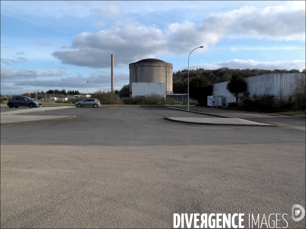 Ancienne centrale nucléaire de Brennilis, Finistère. Mars 2011.