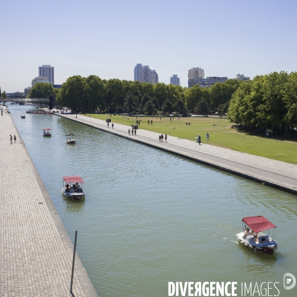 Canal de l ourcq, ete 2019.