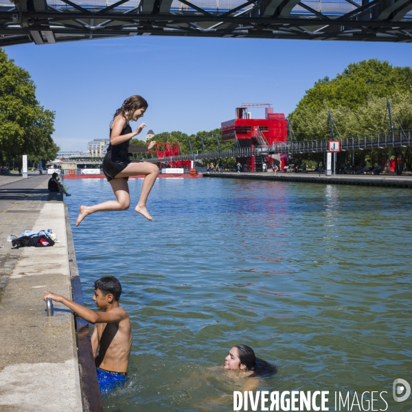 Canal de l ourcq, ete 2019.