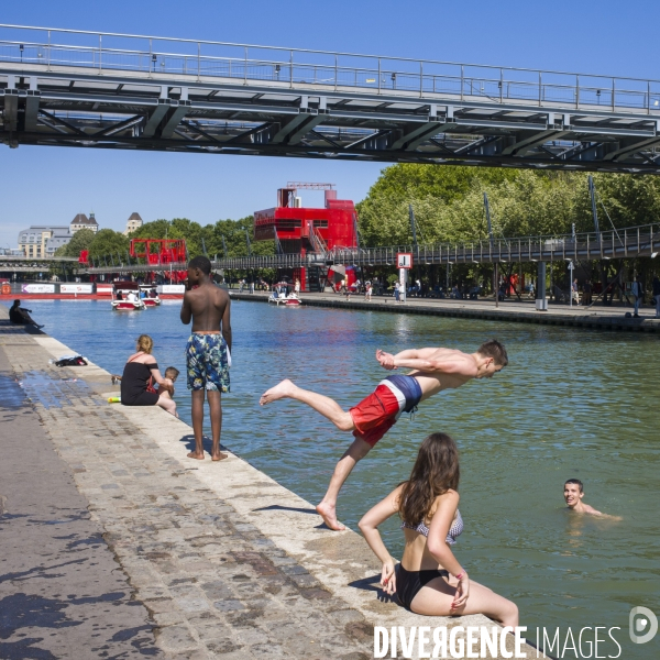 Canal de l ourcq, ete 2019.