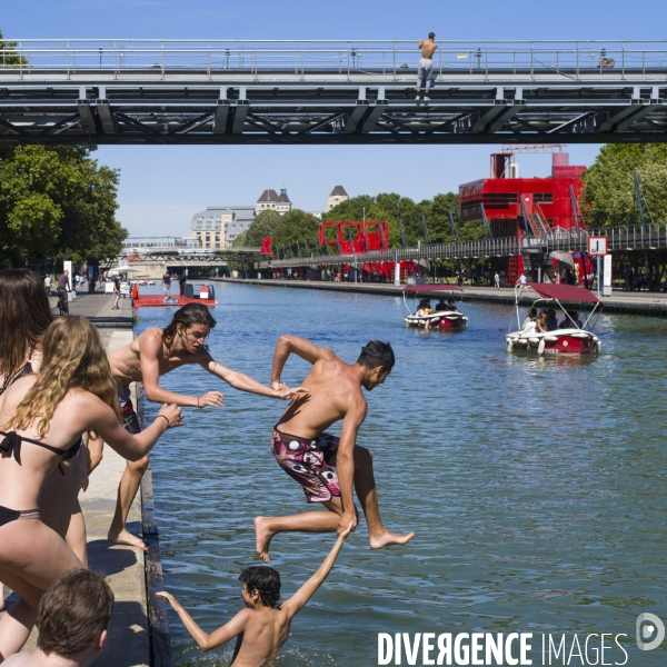 Canal de l ourcq, ete 2019.