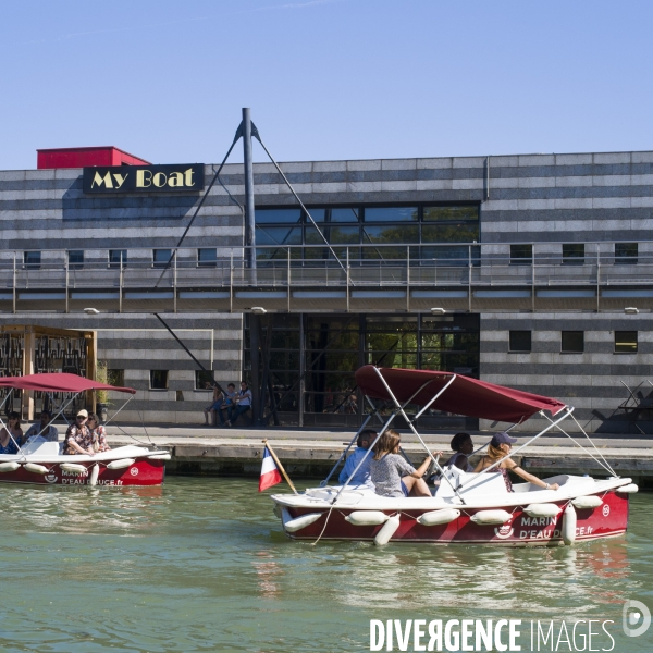 Canal de l ourcq, ete 2019.