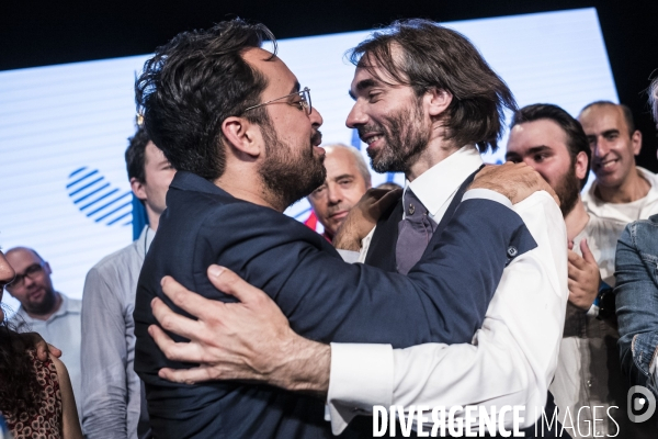 Meeting de Cedric Villani au théâtre du Gymnase.