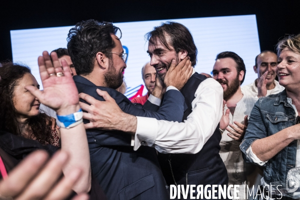 Meeting de Cedric Villani au théâtre du Gymnase.