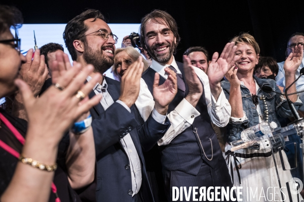 Meeting de Cedric Villani au théâtre du Gymnase.