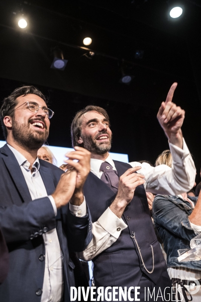 Meeting de Cedric Villani au théâtre du Gymnase.