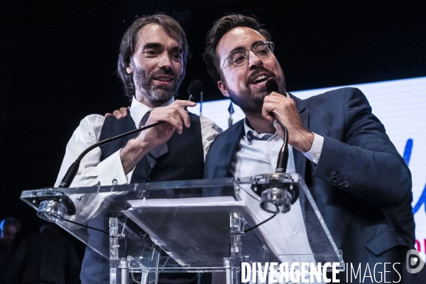 Meeting de Cedric Villani au théâtre du Gymnase.