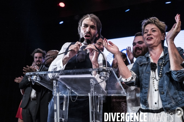 Meeting de Cedric Villani au théâtre du Gymnase.