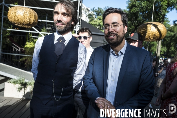 Meeting de Cedric Villani au théâtre du Gymnase.