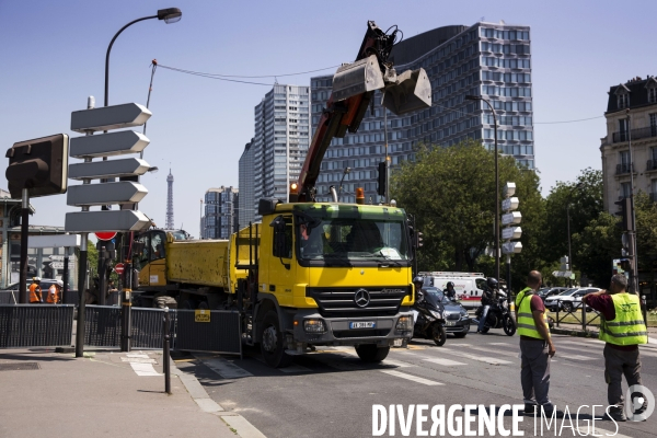 Les travaux dans Paris.