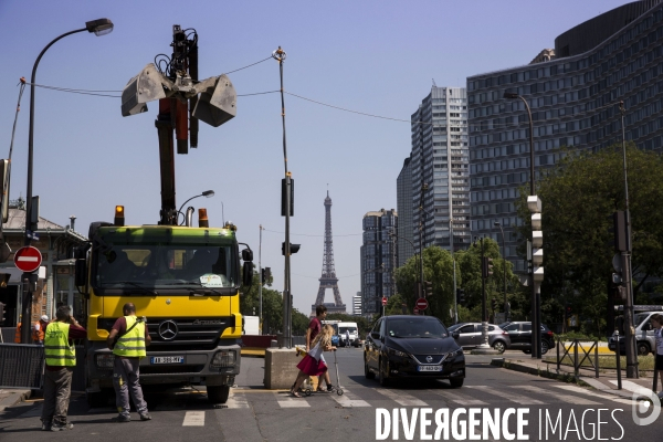 Les travaux dans Paris.