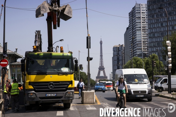 Les travaux dans Paris.