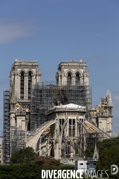 Notre-Dame de Paris 3 mois après l incendie.