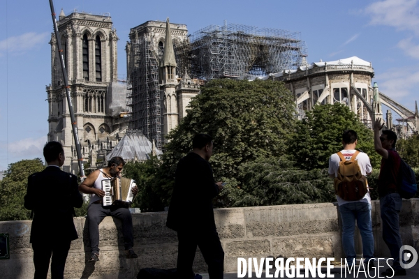 Notre-Dame de Paris 3 mois après l incendie.