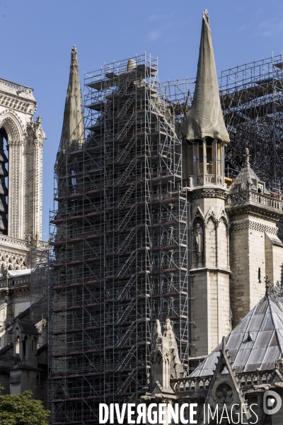 Notre-Dame de Paris 3 mois après l incendie.