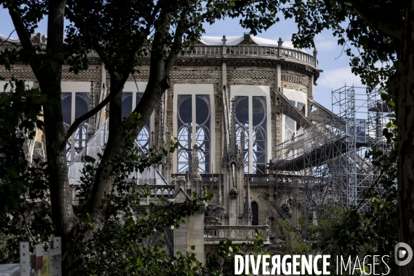 Notre-Dame de Paris 3 mois après l incendie.