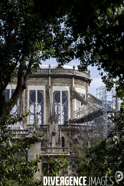 Notre-Dame de Paris 3 mois après l incendie.