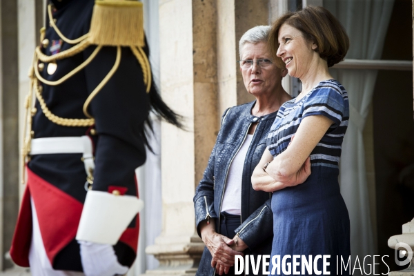 Le Président Emmanuel MACRON à la traditionnelle réception de l hôtel de Brienne.