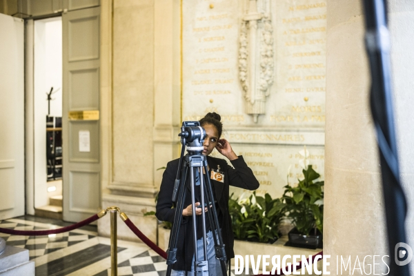 Assemblee nationale, suite a l annonce de la demission du ministre francois de rugy.