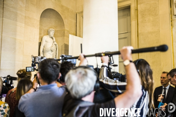 Assemblee nationale, suite a l annonce de la demission du ministre francois de rugy.