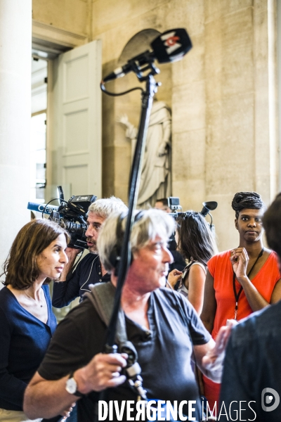 Assemblee nationale, suite a l annonce de la demission du ministre francois de rugy.