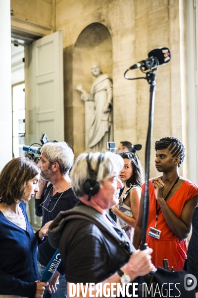 Assemblee nationale, suite a l annonce de la demission du ministre francois de rugy.