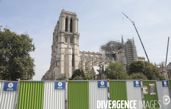 Notre dame le chantier trois mois apres