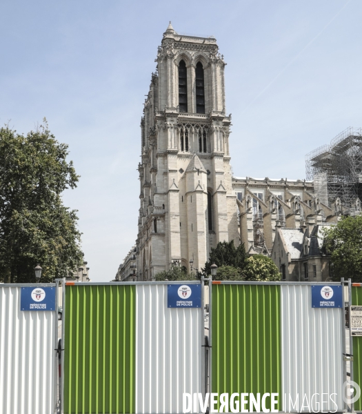 Notre dame le chantier trois mois apres