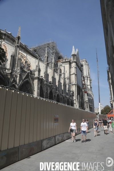 Notre dame le chantier trois mois apres