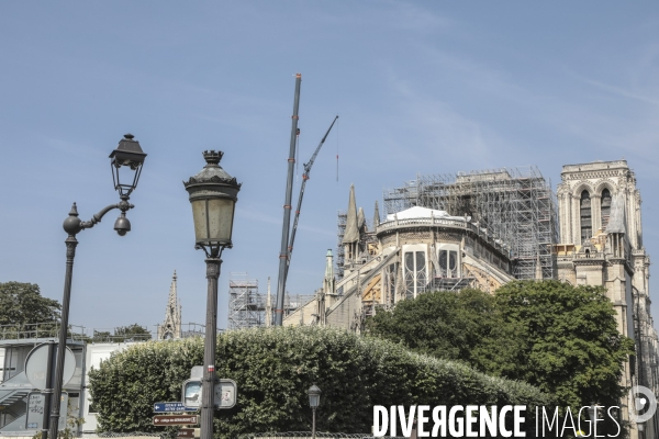 Notre dame le chantier trois mois apres