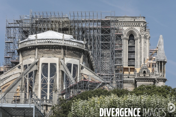 Notre dame le chantier trois mois apres