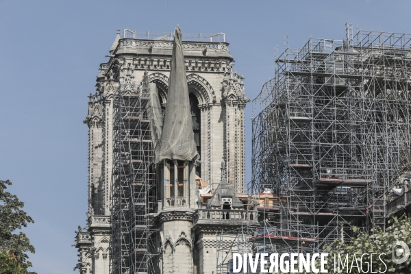 Notre dame le chantier trois mois apres