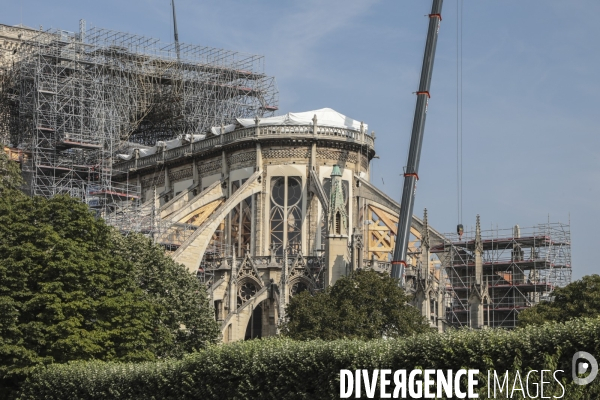 Notre dame le chantier trois mois apres