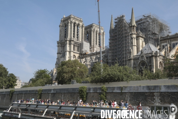 Notre dame le chantier trois mois apres