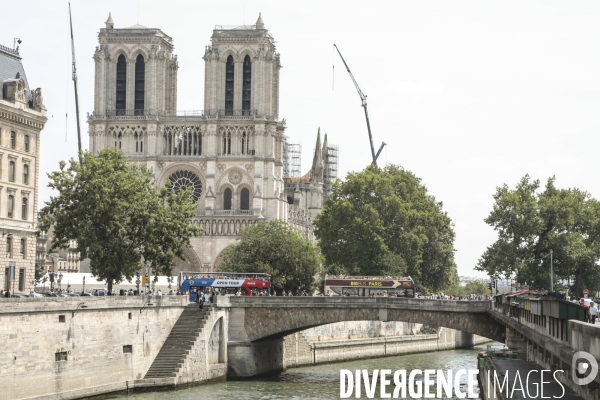 Notre dame le chantier trois mois apres