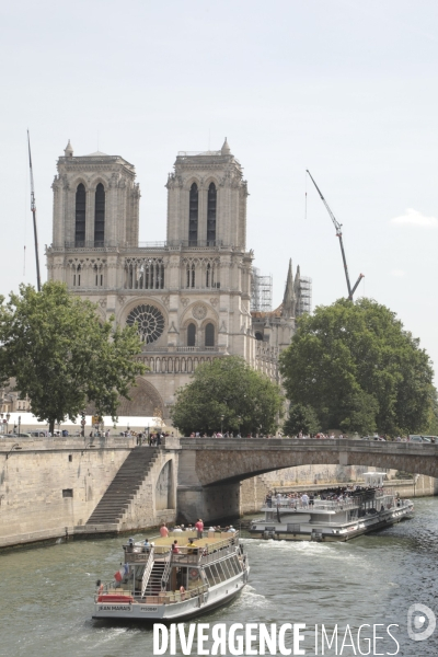 Notre dame le chantier trois mois apres