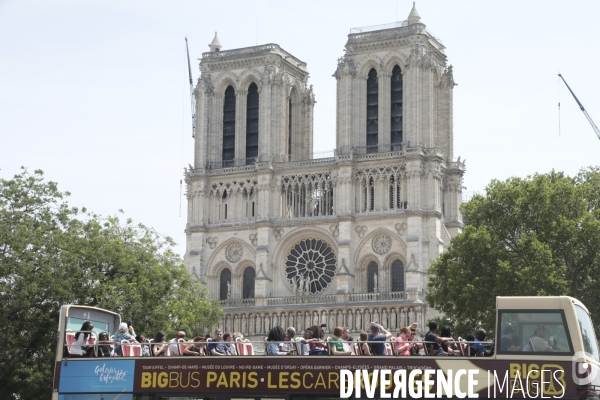 Notre dame le chantier trois mois apres