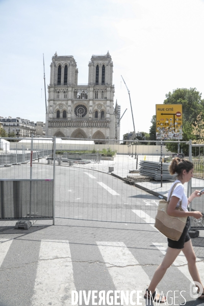 Notre dame le chantier trois mois apres