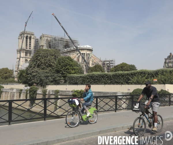 Notre dame le chantier trois mois apres