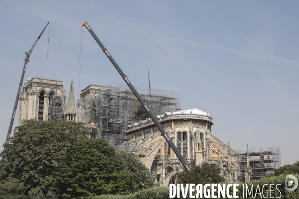 Notre dame le chantier trois mois apres