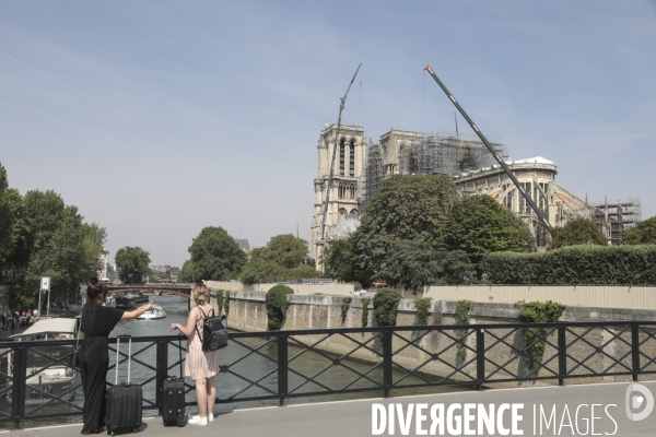 Notre dame le chantier trois mois apres