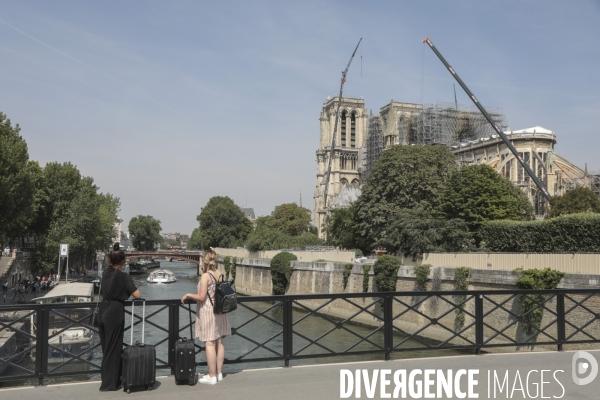 Notre dame le chantier trois mois apres