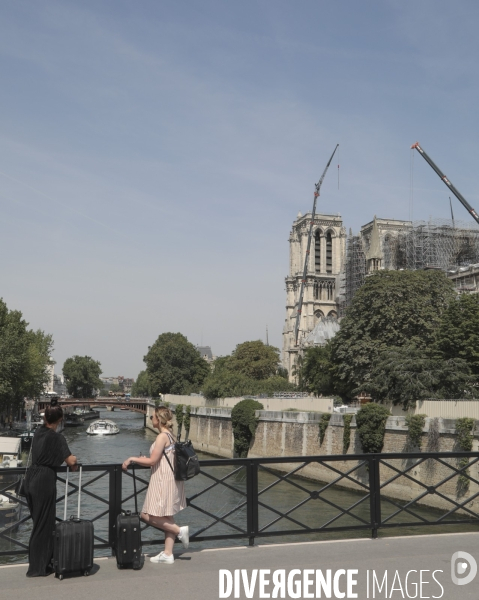 Notre dame le chantier trois mois apres