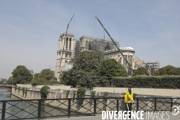 Notre dame le chantier trois mois apres