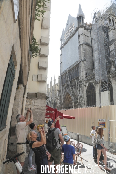 Notre dame le chantier trois mois apres