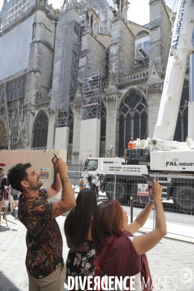 Notre dame le chantier trois mois apres