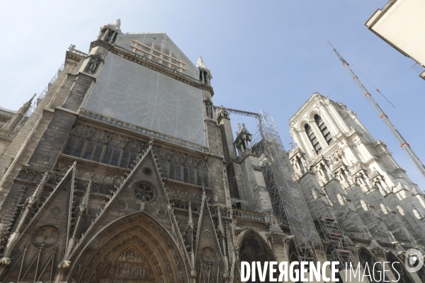 Notre dame le chantier trois mois apres