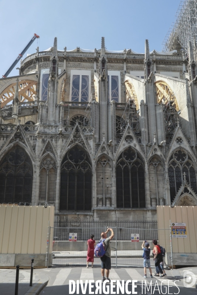 Notre dame le chantier trois mois apres